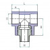 На фото Hi-Therm PP-R tee with male metal thread